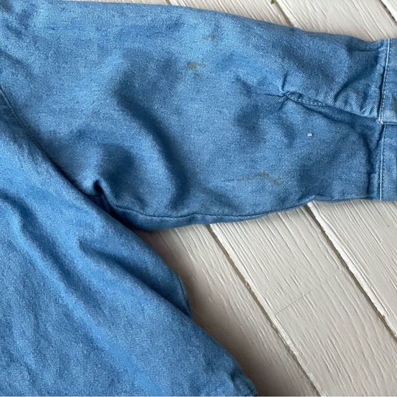 Vintage Baby Gap Denim-like Soft Jacket Baby Girl Size 2 - Picture 9 of 11